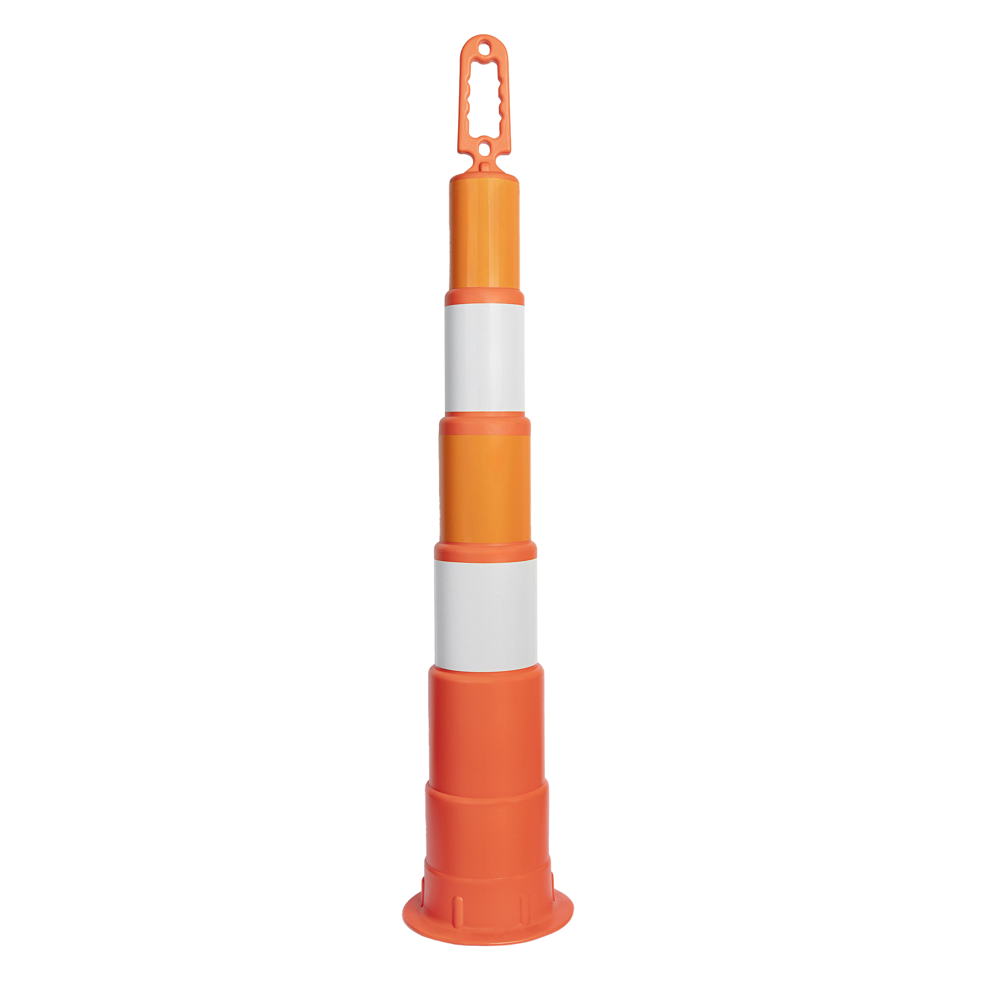 42" Orange Channelizer Cone with (4) 6" Engineer Grade Sheeting